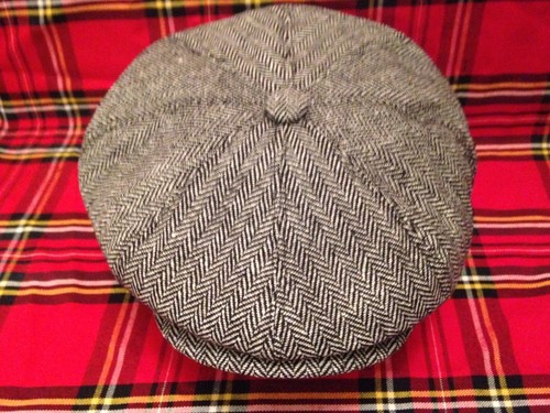 Grey herringbone gents wool - grey,