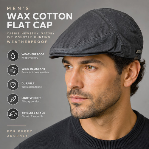 Men wax cotton flat - cotton,