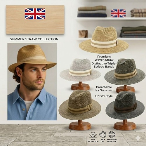 Mens panama sun hat - mens, wide