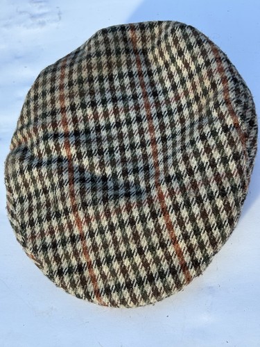 Check cap finest tweed - check,